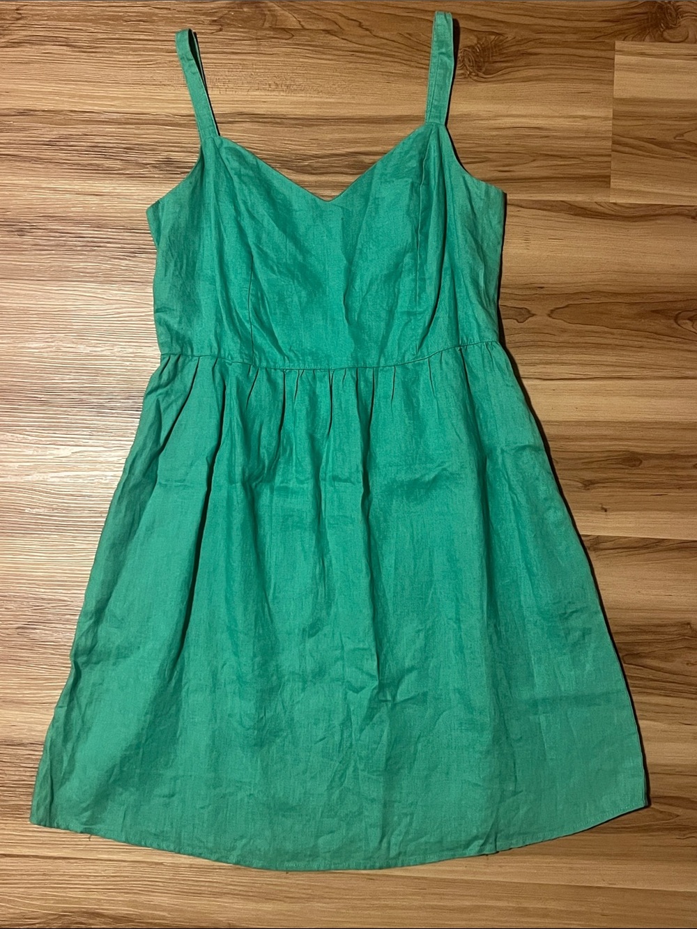 Cynthia Rowley Emerald Green Spaghetti-Strap Mini Dress